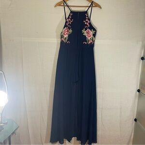 Premier Armour Navy Blue   Floral Sleeveless Dress shorts NWT size 12